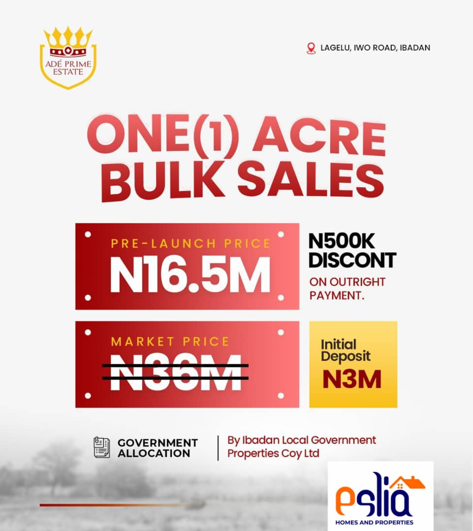 INTRODUCING AD PRIME ESTATE, LAGELU IBADAN
