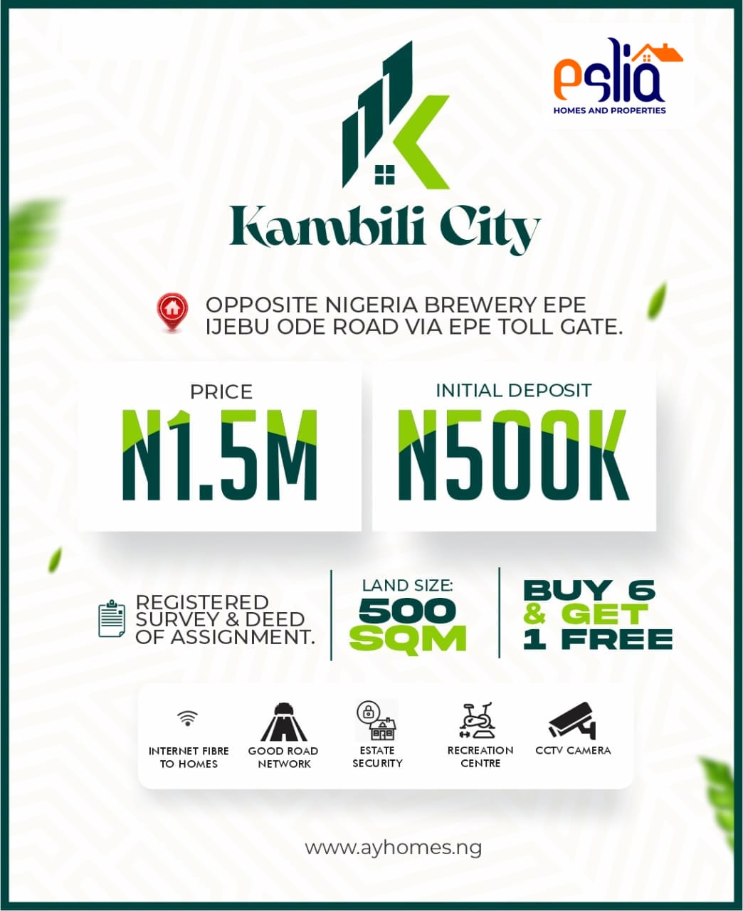 KAMBILI CITY BY AYHOMES